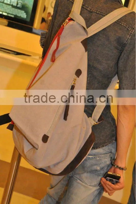 trendy canvas adult shool backpack