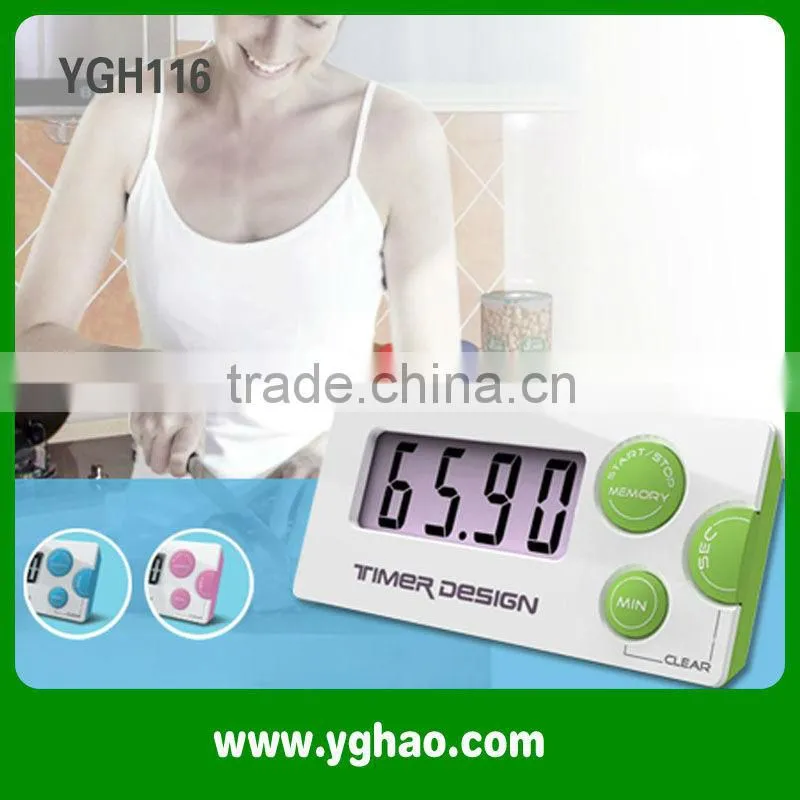 Hot kitchen accessories gadget digital kitchen timer with fridge magnet
