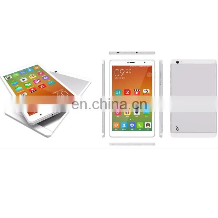 MTK8168 quad core processor wifi 3g dongle tablet pc 8" with reset jack MIC speaker