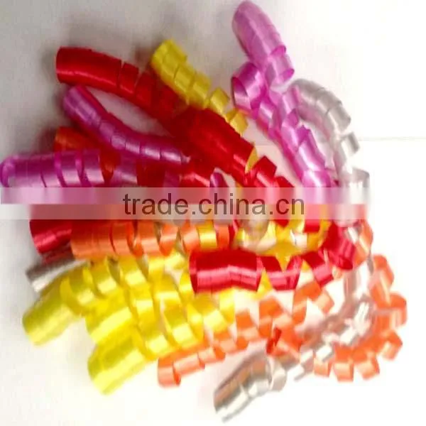 Curly Gift Bows Sheer Ribbon for Decoration/High Quality Handmade Gift bows,organza bow