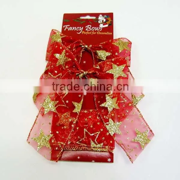 With Gold Lines Christmas Velvet Ribbon Bow Spool/Packing Roll/Velvet Bow