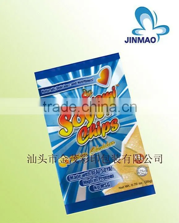 Plastic aluminum foil flat bags with heat side sealed
