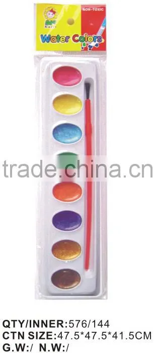 TARGET audited supplier,damp-dry metallic watercolor set