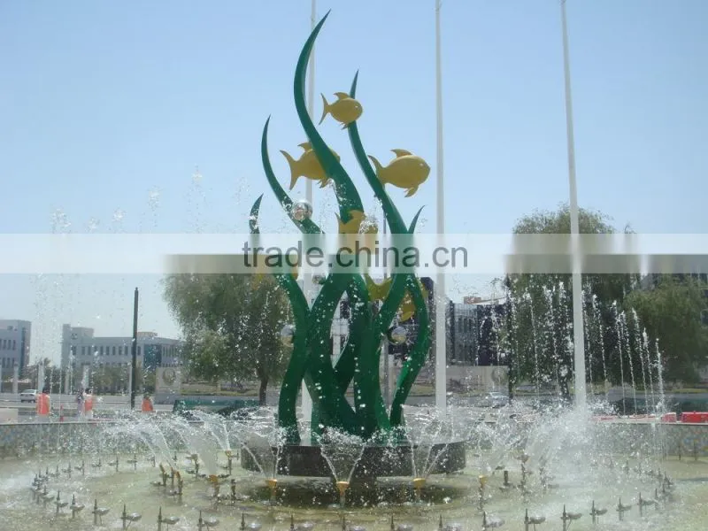 2016 New High Quality Metal Stainless Steel Water Fountain Statue Dandelion Tree Fountain Sculpture