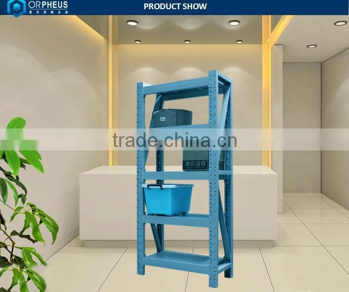 KD structure stainless steel storage 5 tier shelf large stand capacity heavy duty storage racks