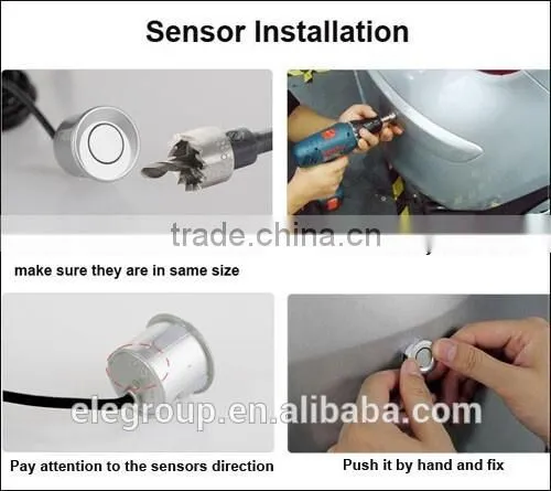 Auto reversing parking sensor with lcd display easy to install
