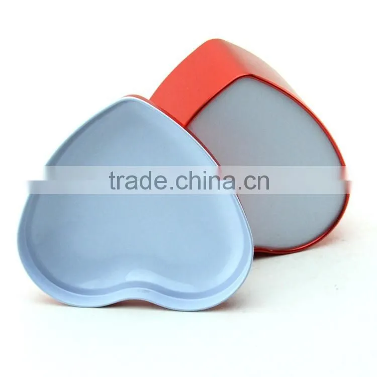Hot sale wedding gift candy heart-shaped tin box/metal can