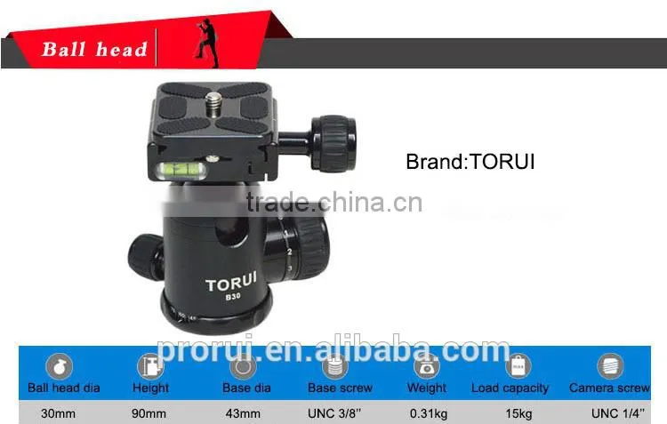 Tripod Ball Head with Quick Release for DLSR Cameras