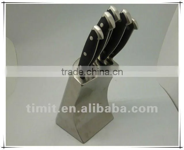 6pcs stainless steel solid handle good quality kitchen color knife