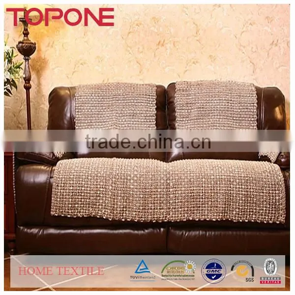 2014 New Design Weave Knit leather sofa seat cushion covers