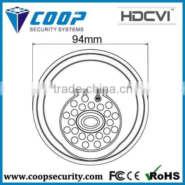 Dome HDCVI 1080P Fixed Lens 3.6mm 20M IR CVI Dome Camera 2MP Rotating Surveillance Camera