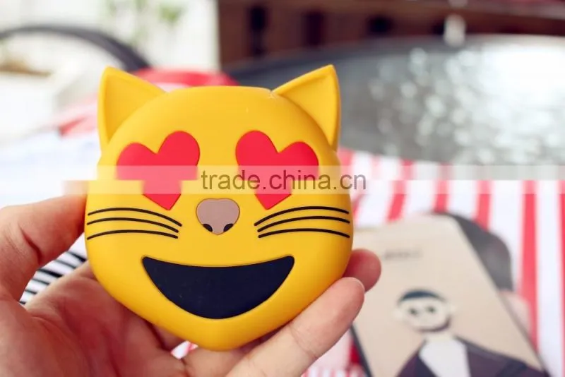 (Hot) Emoji leaf power bank/Cartoon leaf power charger/Cartoon mobile power