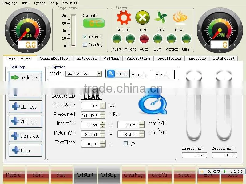 CR3000A Common Rail test bench to common rail pump and common rail injector testing/DENSO HP0 pump