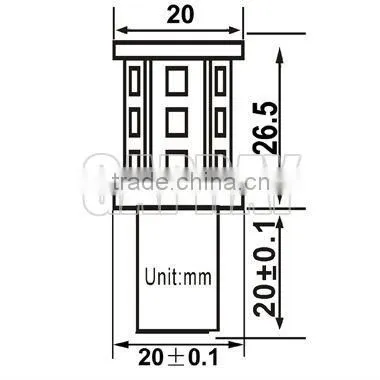 2.5Watt tower type 5050 SMD B15D LED bulb