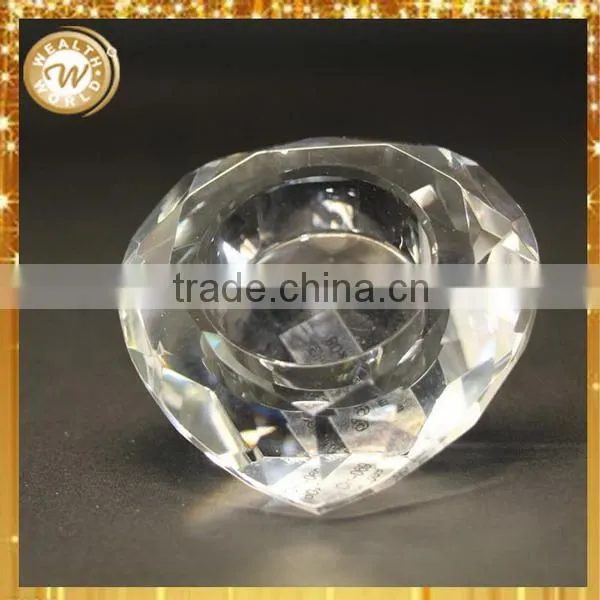 Factory hot selling small crystal tealight candle holder