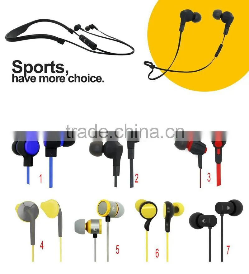 Sport bluetooth headset and bluetooth stereo headset with microphone Wireless Earphone