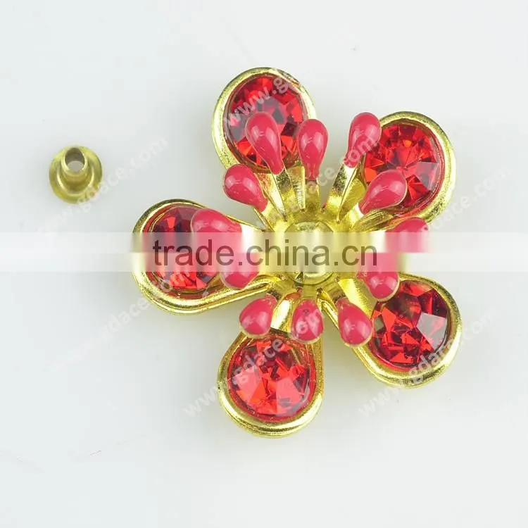 China factory wholesale metal craft flower, metal rose flowers for crafts,