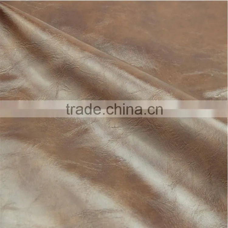 High quality Environmental Protection PVC oil wax Leather for Sofa, Chair Cover