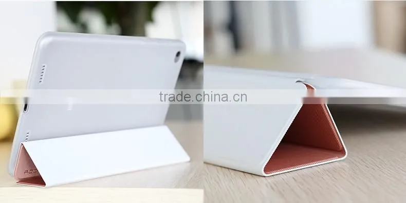 ROCK Phantom Series PU Leather Case for xiaomi Mi Pad 2 7.9 inch Soft TPU Full Rubber Smart Magnet Flip Case MT-5326