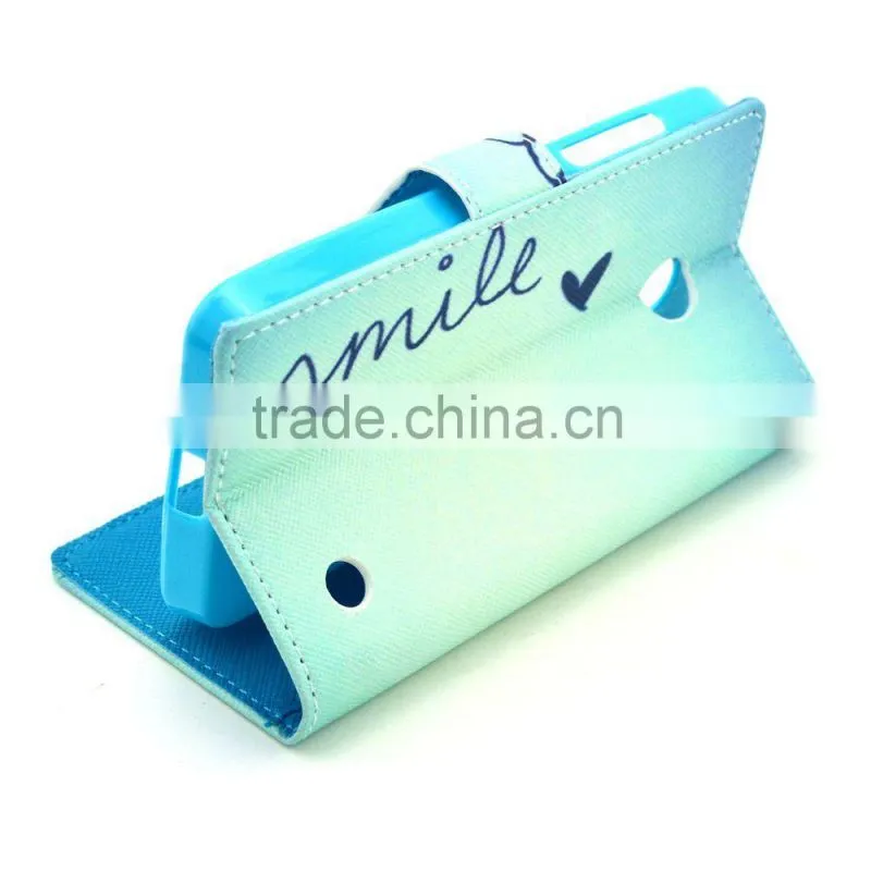 For Nokia Lumia 630 new leather flip wallet pouch case cover