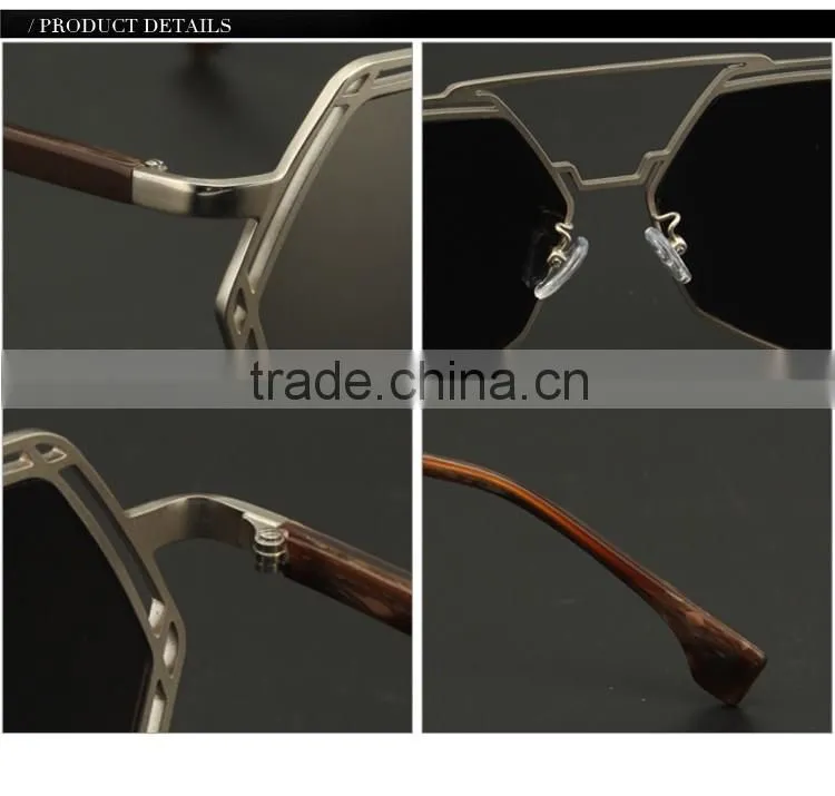 China Factory custom fashion metal sunglasses UV400 polarized sunglasses