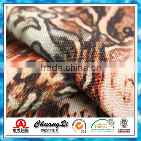 Rayon Material Sexy Leopard Print Wedding Dress fabric