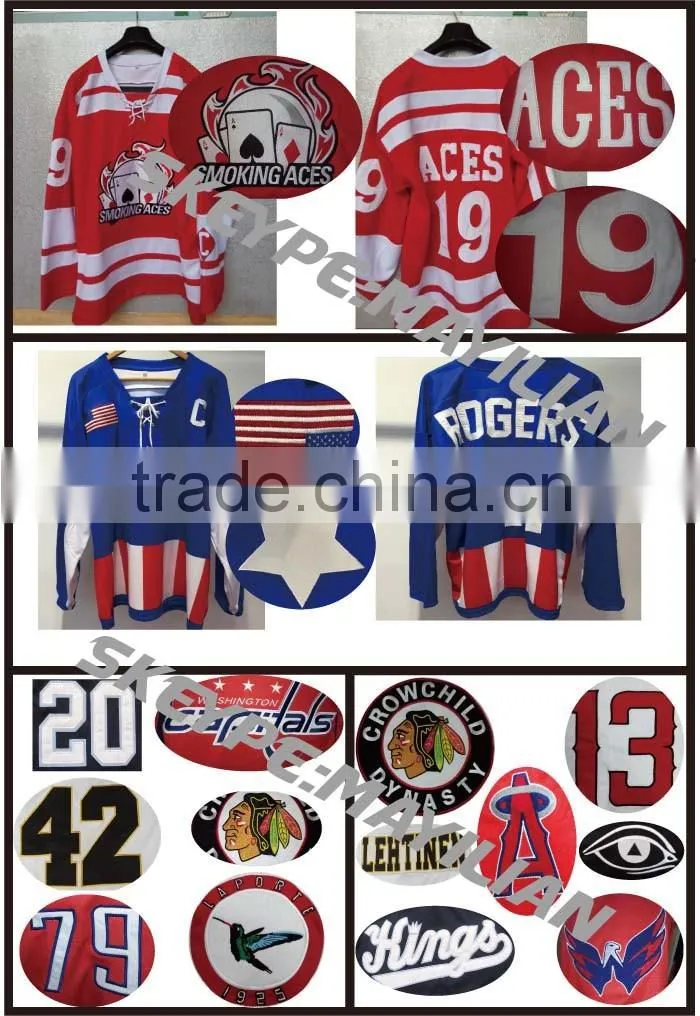 Custom practice sublimated camo hockey jersey Custom Made Embroidery Ice Hockey Jersey