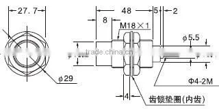 FSCT Series proximity sensors, proximity switch,Detected ferrous metals