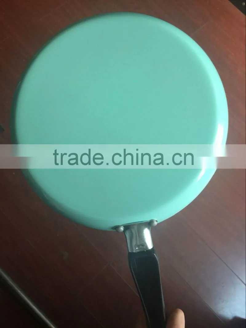 Sky Blue Color Nonstick Aluminum Frying Pan Cooking Crepe Pan