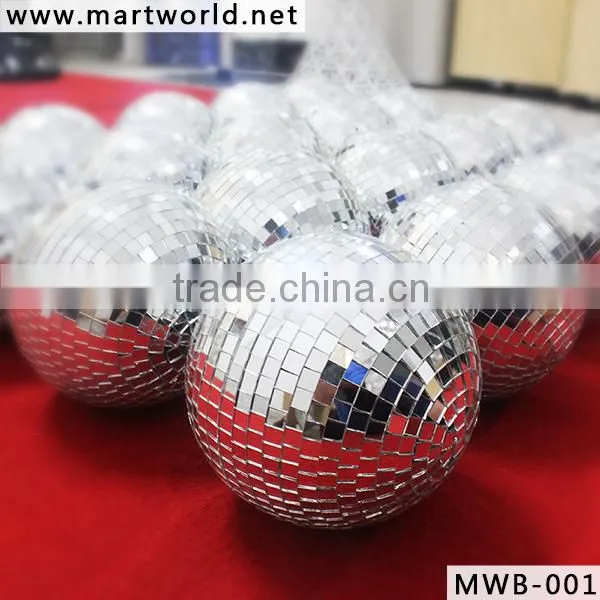 Fashion hanging disco balls with mirror surface for wedding events&party;silver hanging disco ball wedding decoration(MWB-001)