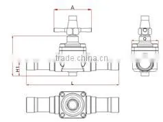 BLR stainless steel Manual Cast Steel DN200 Globe Valve