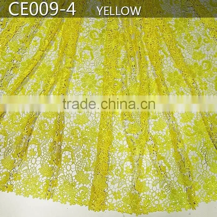 2015 CE009 african lace with chemical lace feature handcut/ guaranteed quality