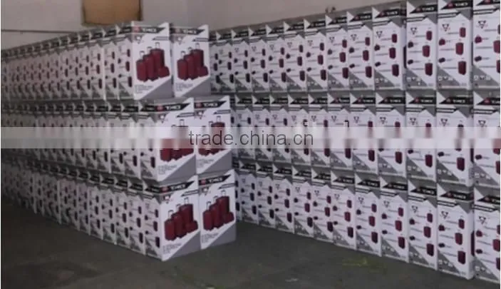 Inventory stocklot polyester 4pcs trolley luggage set