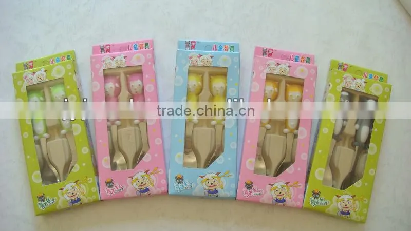 high class children cutlery set with PP handle