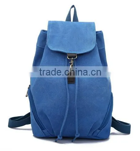 2015 New Design Canvas Drawstring Backpack for Men
