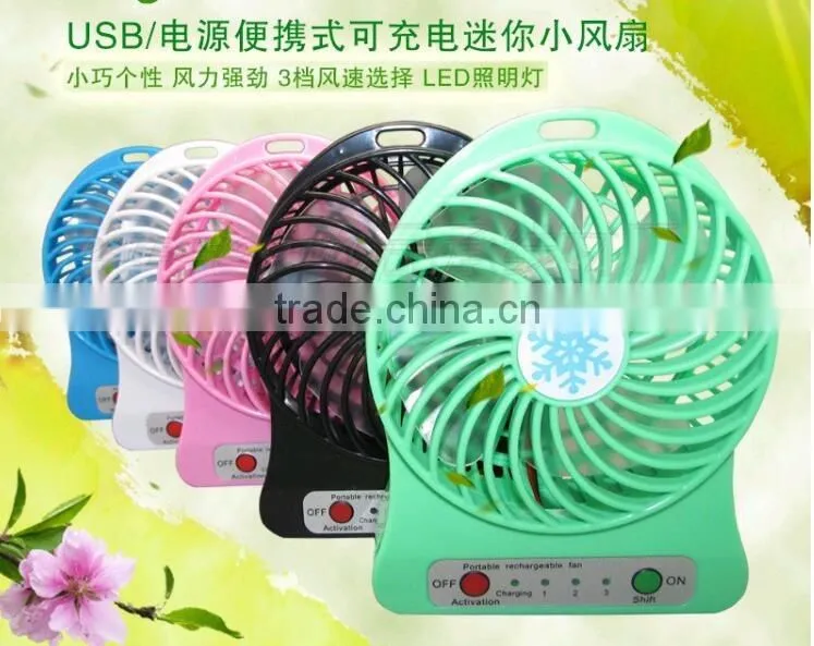 wholesale portable hot selling newest 5V LED mini USB fan