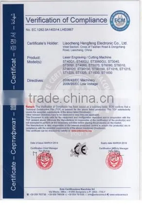 2016 Hot sale china CO2 laser cutting/engraving machine machinery