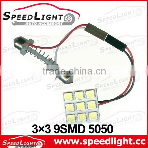 Factory Supply Super Brightness 6SMD 5050 With 3 Socket Interior Car Lights