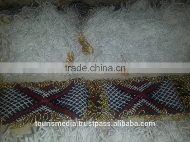 Vintage Moroccan wedding blanket 210cm x 116cm wholesale of handira