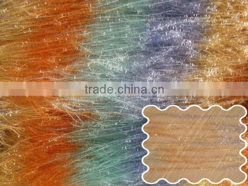 100%polyester feather yarn lurex fancy yarn space dyed on cone