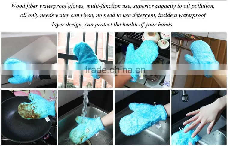 Motorcycle cleaning Microfiber wash gloves,car cleaning,microfiber chenille glove
