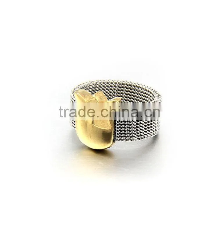 2015 new product stainless steel gold finger ring rings design for women with price