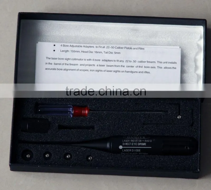 Green Dot Laser Bore Sighter Boresighter .22-.50 Caliber Rifle Scope Hunting