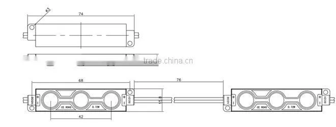 Shenzhen factory waterproof smd 3 5050 led module