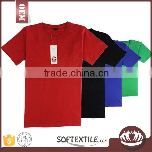 wholesale custom promotional cotton high quality plain t-shirts