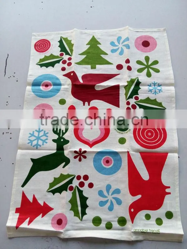 kitchen linen tea towel for promotion and giftkitchen printed tea towel for home decoration grenada design