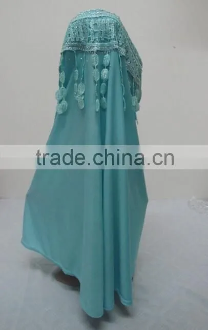 H310 latest instant hijab with lace and rhinestones,muslim scarf