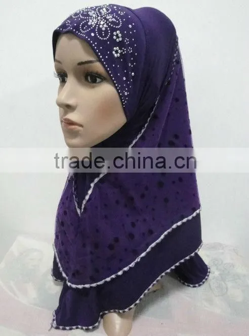 H140 latest 2 layers muslim hijab