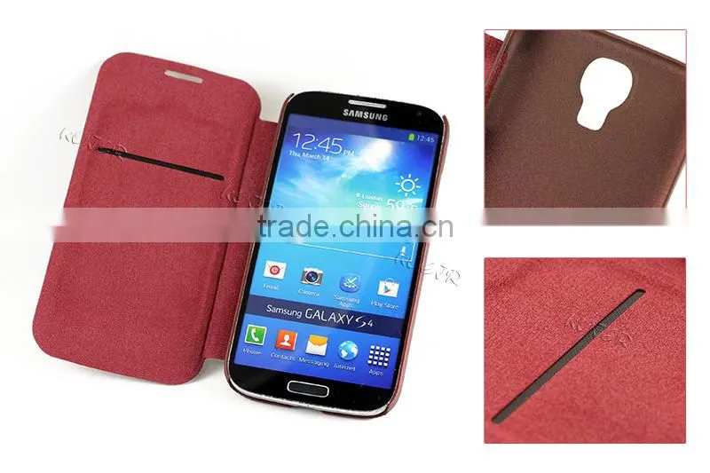 Radiant For Samsung galaxy S4 case ,leather wallet case for samsung galaxy s4 case