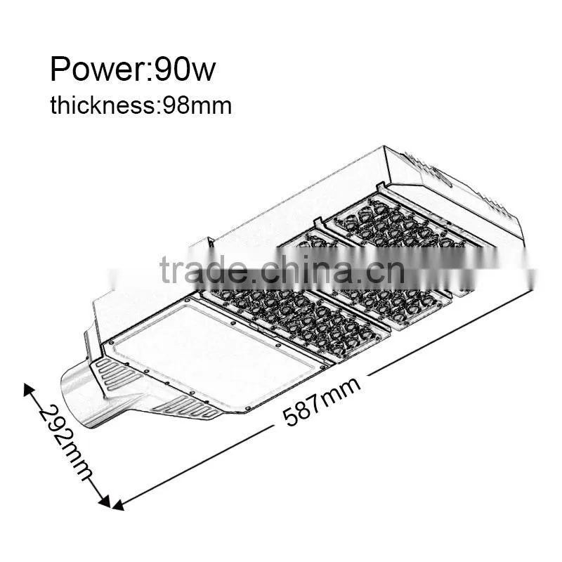 high power 90w led street light fixtures led street lighting price